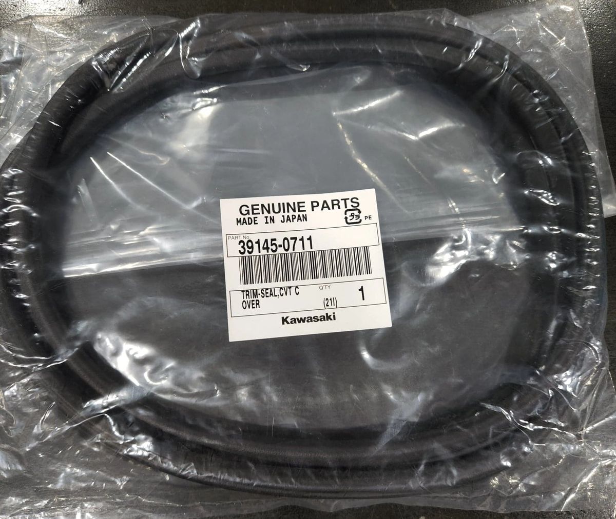 KRX 1000 BELT BOX CVT COVER TRIM SEAL